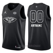 Camiseta All Star 2018 New Orleans Pelicans Nike Personalizada Negro