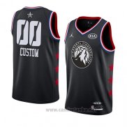 Camiseta All Star 2019 Minnesota Timberwolves Personalizada Negro