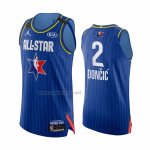 Camiseta All Star 2020 Dallas Mavericks Luka Doncic #2 Autentico Azul