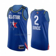 Camiseta All Star 2020 Dallas Mavericks Luka Doncic #2 Autentico Azul