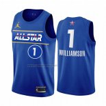 Camiseta All Star 2021 New Orleans Pelicans Zion Williamson #1 Azul