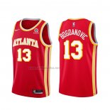 Camiseta Atlanta Hawks Bogdan Bogdanovic #13 Icon 2020-21 Rojo