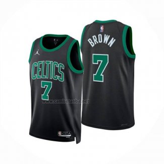 Camiseta Boston Celtics Jaylen Brown NO 7 Statement 2023-25 Negro