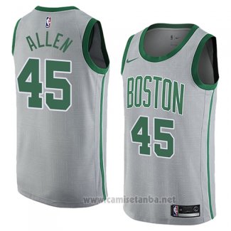 Camiseta Boston Celtics Kadeem Allen #45 Ciudad 2018 Gris