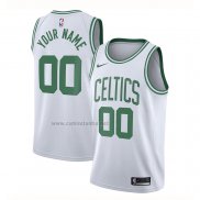 Camiseta Boston Celtics Personalizada Association 2020-21 Blanco