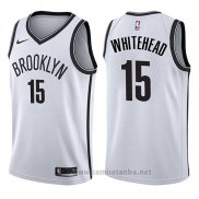 Camiseta Brooklyn Nets Isaiah Whitehead #15 Association 2017-18 Blanco