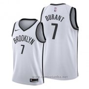 Camiseta Brooklyn Nets Kevin Durant #7 Association 2019 Blanco