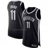 Camiseta Brooklyn Nets Kyrie Irving #11 Icon Autentico Negro