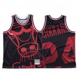 Camiseta Chicago Bulls Lauri Markkanen #24 Mitchell & Ness Big Face Negro