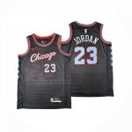 Camiseta Chicago Bulls Michael Jordan NO 23 Ciudad 2025-26 Negro  Camiseta Chicago Bulls Michael Jordan NO 23 Ciudad 2025-26 Negro