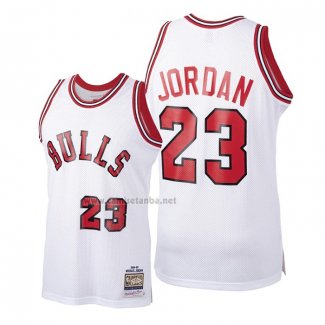 Camiseta Chicago Bulls Michael Jordan #23 Hardwood Classics 1984-85 Blanco