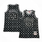 Camiseta Chicago Bulls x LV Michael Jordan #23 Mitchel & Ness 1997-98 Negro