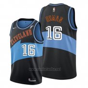 Camiseta Cleveland Cavaliers Cedi Osman #16 Classic Edition 2019-20 Negro