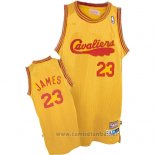 Camiseta Cleveland Cavaliers LeBron James #23 Retro 2009 Amarillo