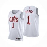 Camiseta Cleveland Cavaliers Max Strus NO 1 Association 2024-25 Blanco