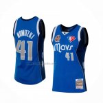 Camiseta Dallas Mavericks Kyrie Irving #41 Hall of Fame Mitchell & Ness 1998 Azul