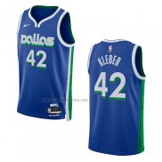 Camiseta Dallas Mavericks Maxi Kleber #42 Ciudad 2022-23 Azul