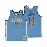 Camiseta Denver Nuggets Nikola Jokic #15 Mitchell & Ness 2016-17 Azul