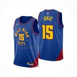 Camiseta Denver Nuggets Nikola Jokic NO 15 Statement 2024-25 Azul