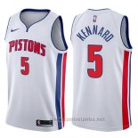 Camiseta Detroit Pistons Luke Kennard #5 Association 2017-18 Blanco