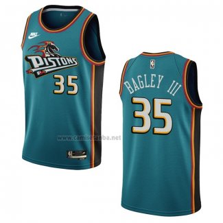 Camiseta Detroit Pistons Marvin Bagley III #35 Classic 2022-23 Verde