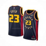 Camiseta Golden State Warriors Draymond Green #23 Ciudad 2024-25 Azul