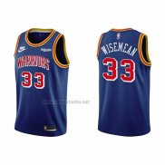 Camiseta Golden State Warriors James Wiseman #33 75th Anniversary Azul