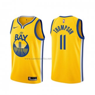 Camiseta Golden State Warriors Klay Thompson #11 Statement 2019-20 Oro