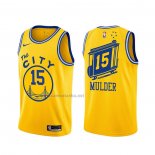 Camiseta Golden State Warriors Mychal Mulder #15 Classic Amarillo