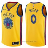 Camiseta Golden State Warriors Patrick McCaw #0 Chinese Heritage Ciudad 2017-18 Amarillo