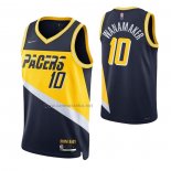 Camiseta Indiana Pacers Brad Wanamaker #10 Ciudad 2021-22 Azul