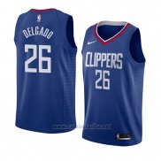 Camiseta Los Angeles Clippers Angel Delgado #26 Icon 2018 Azul