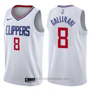 Camiseta Los Angeles Clippers Danilo Gallinari #8 Association 2017-18 Blanco