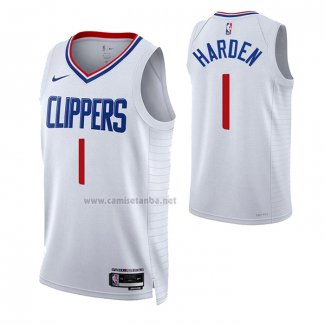 Camiseta Los Angeles Clippers James Harden #1 Association Blanco