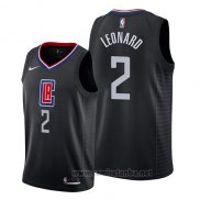 Camiseta Los Angeles Clippers Kawhi Leonard #2 Statement 2019 Negro
