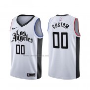 Camiseta Los Angeles Clippers Personalizada Ciudad 2019-20 Blanco