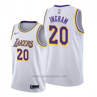 Camiseta Los Angeles Lakers Andre Ingram #20 Association Blanco