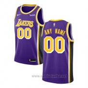 Camiseta Los Angeles Lakers Personalizada Statement 2018-19 Violeta