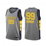 Camiseta Memphis Grizzlies Jae Crowder #99 Ciudad Gris