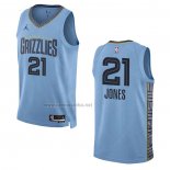 Camiseta Memphis Grizzlies Tyus Jones #21 Statement 2022-23 Azul