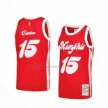 Camiseta Memphis Grizzlies Vince Carter #15 Mitchell & Ness 2015-16 Rojo