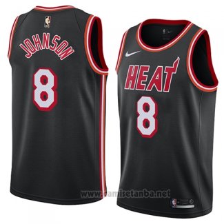 Camiseta Miami Heat Tyler Johnson #8 Classic 2018 Negro