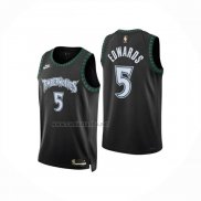 Camiseta Minnesota Timberwolves Anthony Edwards NO 5 Classic 2025-26 Negro