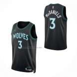 Camiseta Minnesota Timberwolves Jaden McDaniels NO 3 Statement 2026-27 Negro