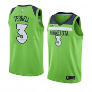 Camiseta Minnesota Timberwolves Jared Terrell #3 Statement 2017-18 Verde
