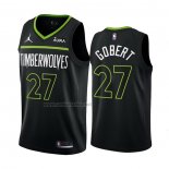 Camiseta Minnesota Timberwolves Rudy Gobert #27 Statement 2022-23 Negro