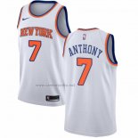 Camiseta New York Knicks Carmelo Anthony #7 Association Blanco
