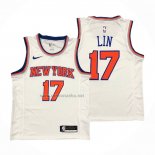 Camiseta New York Knicks Jeremy Lin #17 Association Blanco