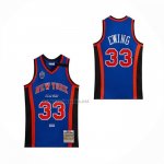Camiseta New York Knicks Patrick Ewing NO 33 Mitchell & Ness 1998-99 Azul