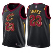 Camiseta Nino Cleveland Cavaliers LeBron James #23 Statement 2017-18 Negro